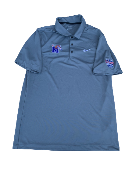 Kedarian Jones Memphis Nike 2018 Birmingham Bowl Polo Shirt (Size L)