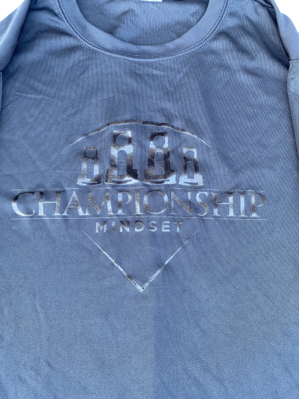 Nicole Mendes Oklahoma Softball Team Exclusive "Championship Mindset" Workout Shirt (Size M)