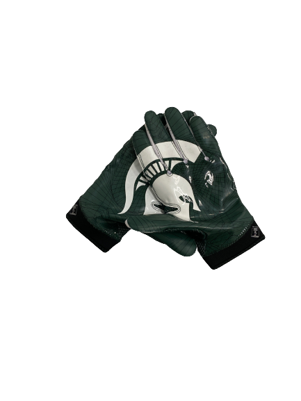 Elijah Collins Michigan State Football Player-Exclusive Gloves (Size XL)