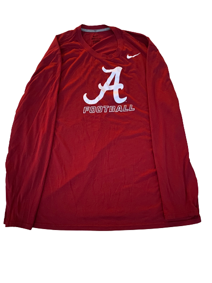 Bradley Bozeman Alabama Football Nike Long Sleeve Shirt (Size XXXL)