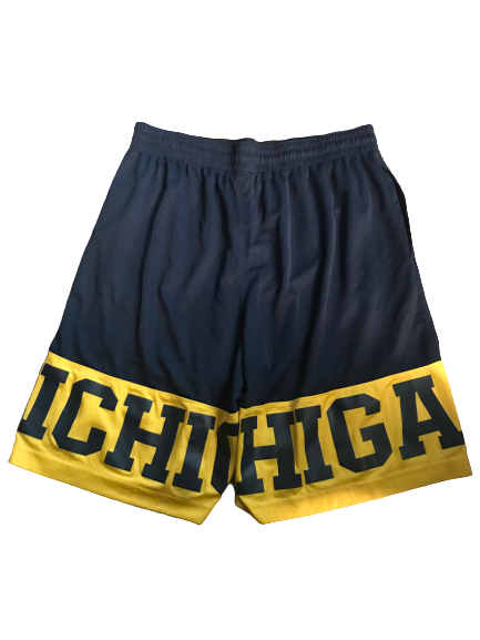 Tyrone Wheatley Jr. Michigan Team Issued 2017 Advocare Classic Pre-Game Shorts (Size XXL)