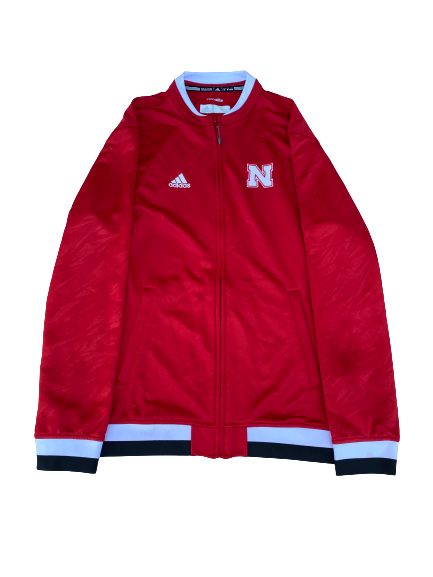 Justine Wong-Orantes Nebraska Volleyball Team Issued Zip Up Jacket with Number on Tag (Size M)
