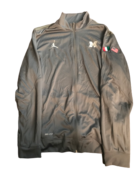 Tyrone Wheatley Jr. Michigan Italy Trip Travel Set - Jacket & Sweatpants (Size XXL)