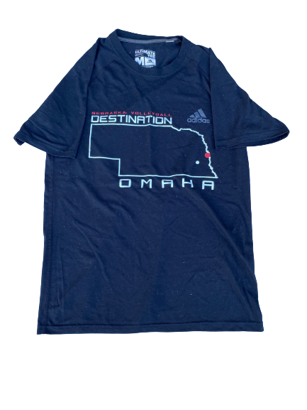 Justine Wong-Orantes Nebraska Volleyball Team Exclusive Workout Shirt (Size M)