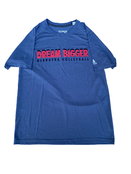 Justine Wong-Orantes Nebraska Volleyball "Dream Bigger" Workout Shirt (Size M)