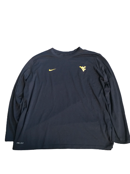 Esa Ahmad West Virginia Team Issued Long Sleeve Workout Shirt (Size XL)
