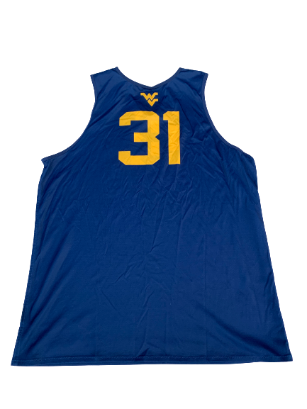 Logan Routt West Virginia Basketball Reversible Practice Jersey (Size XXL)