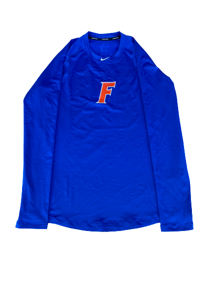 Jordan Butler Florida Baseball Team Issued Long Sleeve Workout Shirt (Size L)