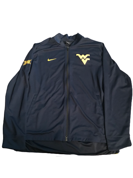 Esa Ahmad West Virginia Team Issued Full-Zip Warm-Up Jacket (Size XLT)