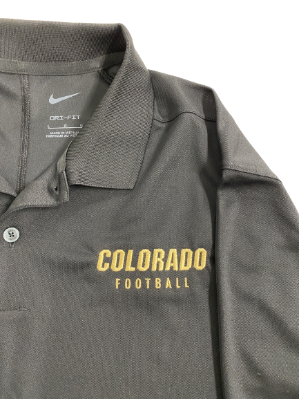 Maurice Bell Colorado Football Team-Issued Polo Shirt (Size L)