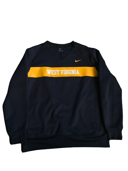Esa Ahmad West Virginia Team Issued Crewneck Sweatshirt (Size XL)