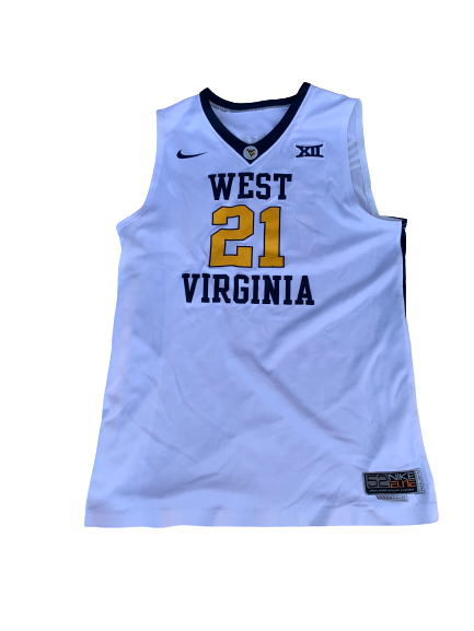 Logan Routt West Virginia Basketball 2015-2016 Season Game Jersey (Size 52)