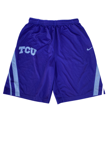 Desmond Bane TCU Team Issued Practice Shorts (Size L)