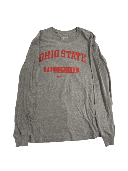 Kylie Murr Ohio State Volleyball Team-Issued Long Sleeve Shirt (Size L)