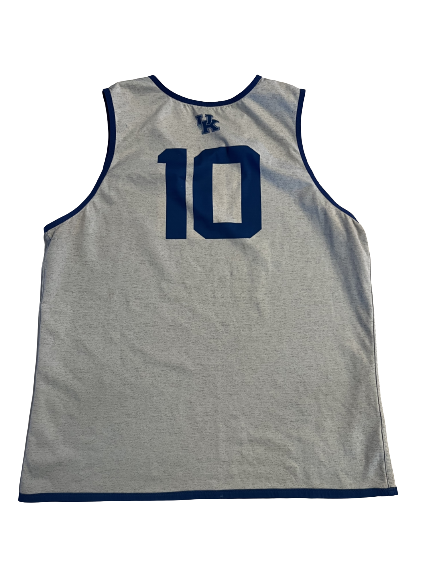 Davion Mintz Kentucky Basketball Player Exclusive SIGNED Practice Worn Reversible Jersey (Size L)
