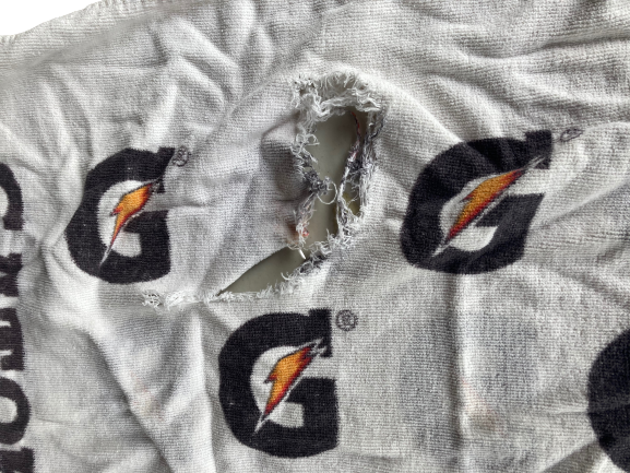 Marcus Garrett Kansas Basketball Game Used Bench Towel