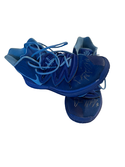 Davion Mintz Kentucky Basketball SIGNED GAME WORN Shoes (Size 13) - Photo Matched