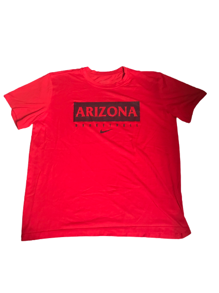 Jake DesJardins Arizona Basketball Team Issued Workout Shirt (Size XXL)