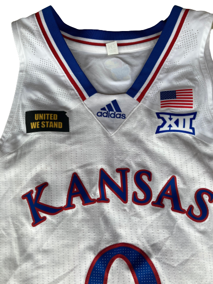 Marcus Garrett Kansas Basketball 2020-2021 Game Worn Jersey - Photo Matched