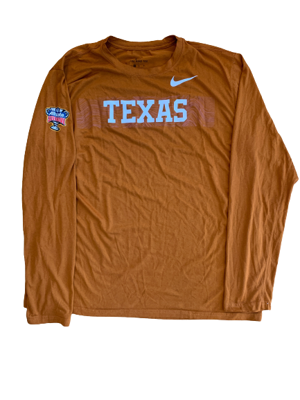 Tim Yoder Texas Football Team Exclusive Sugar Bowl Long Sleeve Shirt (Size XL)