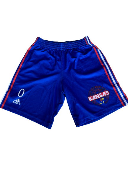 Marcus Garrett Kansas Basketball Player Exclusive Practice Shorts (Size M)