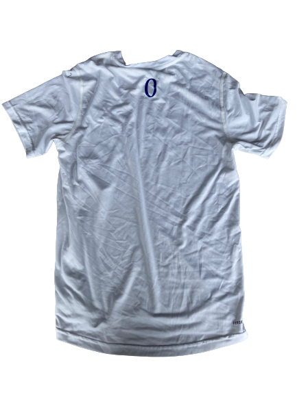 Marcus Garrett Kansas Basketball Team Issued Workout Shirt with 