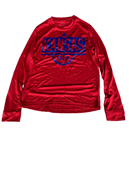 Marcus Garrett Kansas Basketball Team Issued Long Sleeve Shirt (Size S)