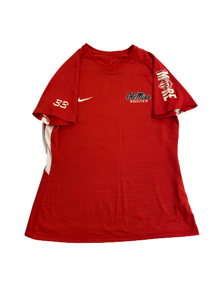 Molly Martin Ole Miss Soccer Team-Issued T-Shirt With 