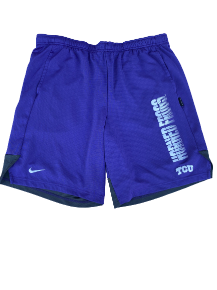 Desmond Bane TCU Team Issued Workout Shorts (Size L)