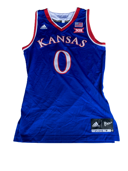 Marcus Garrett Kansas Basketball 2018-2019 Game Worn Jersey - Photo Matched