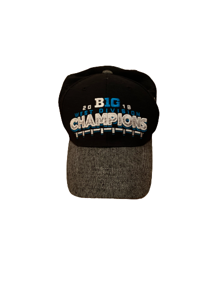 Nik Urban Northwestern Football Team Issued 2018 West Division Big 10 Champions Hat