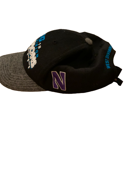 Nik Urban Northwestern Football Team Issued 2018 West Division Big 10 Champions Hat
