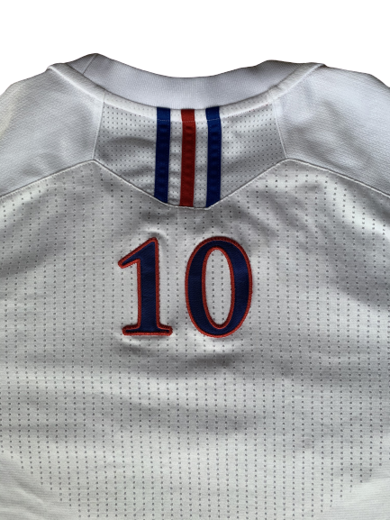 Tyshawn Taylor Kansas Basketball Adidas Pre-Game Shooting Shirt With Number (Size XL)