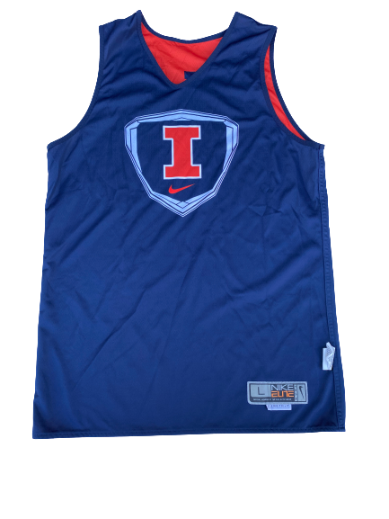 Jaylon Tate Illinois Basketball Reversible Practice Jersey (Size L)