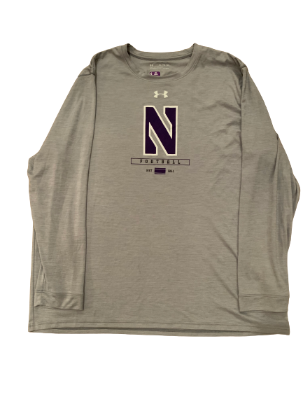 Nik Urban Northwestern Football Team Issued Long Sleeve Shirt (Size XXXL)