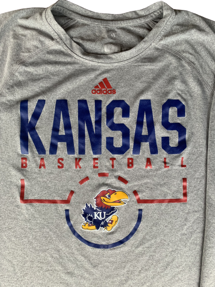 Tyshawn Taylor Kansas Basketball Adidas Long Sleeve Shirt (Size L)