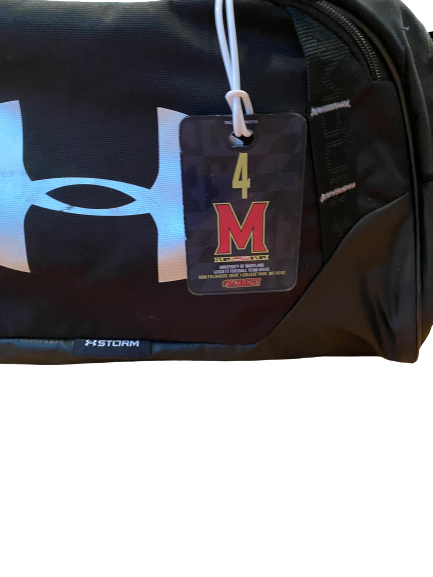 Keandre Jones Maryland Football Team Issued Travel Duffel Bag with Player Tag