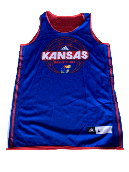 Marcus Garrett Kansas Basketball Player Exclusive Reversible Practice Jersey (Size L)