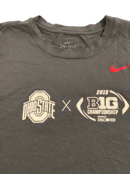 Justin Fields Ohio State Football 2019 B1G 10 Championship Long Sleeve Shirt (Size XL)