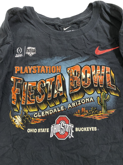 Justin Fields Ohio State Football Playstation Fiesta Bowl Player-Exclusive T-Shirt (Size XL)