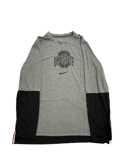 Justin Fields Ohio State Football Team-Issued Long Sleeve Shirt (Size XL)