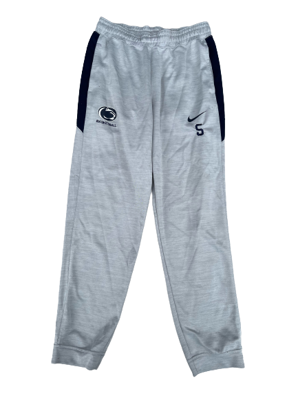 Jamari Wheeler Penn State Basketball Team Issued Travel Sweatpants with Number (Size M)