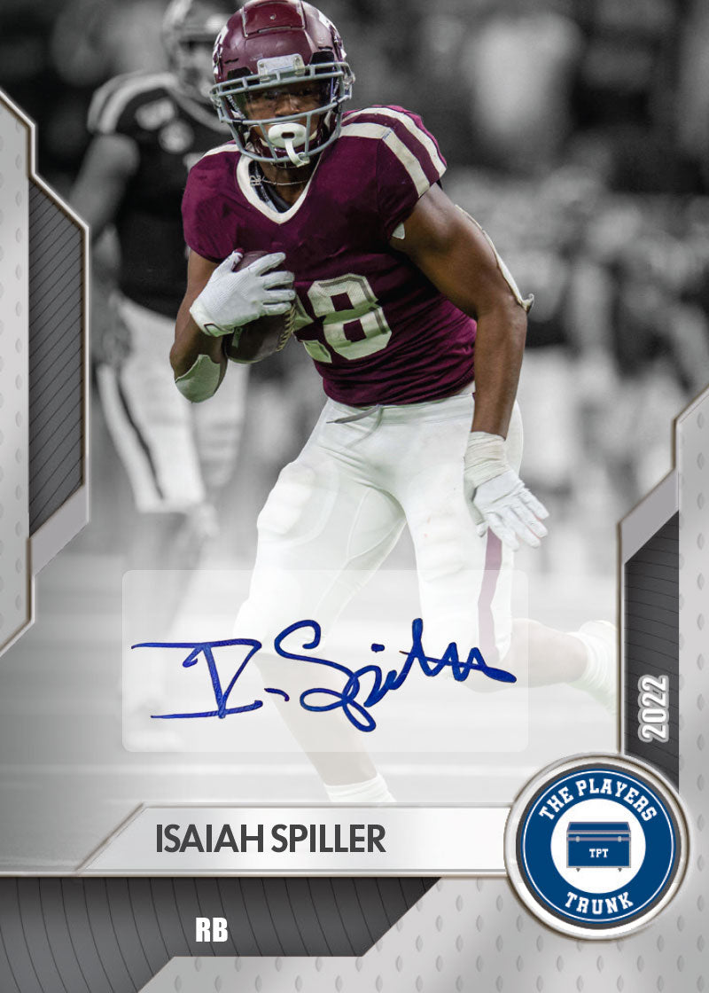Isaiah Spiller SIGNED Limited Silver Variation 1st Edition 2022 Trading Card (