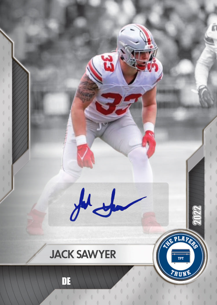 Jack Sawyer SIGNED Limited Silver Variation 1st Edition 2022 Trading Card (