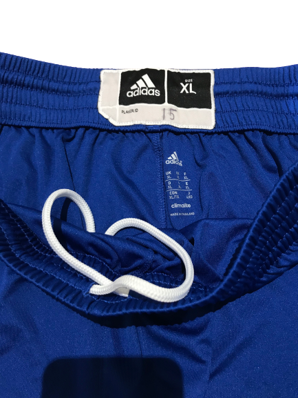 Kansas Jayhawks Blue Adidas Shorts