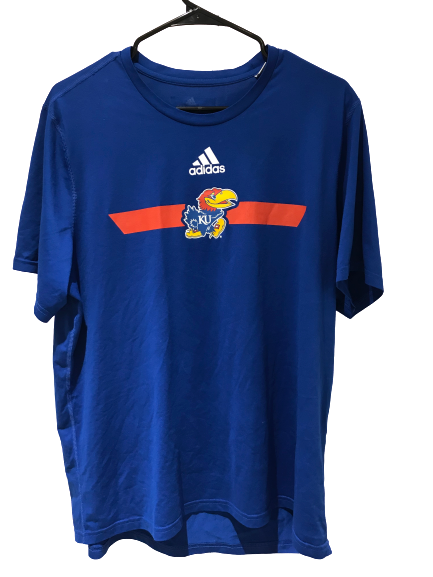 Lot of (2) Kansas Team Issued Workout Shirts (Size XL)