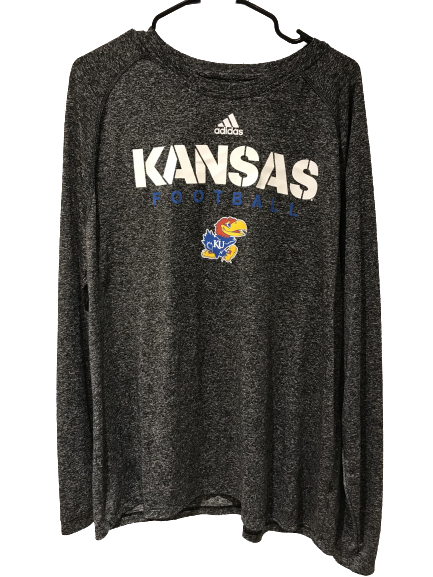 Kansas Football Grey Long Sleeve Shirt