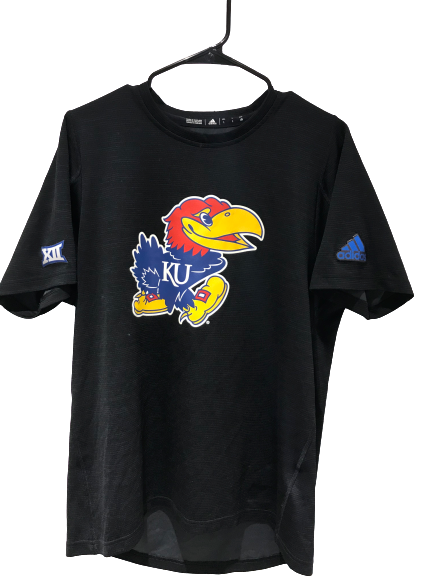 Black Adidas Kansas Jayhawks T Shirt
