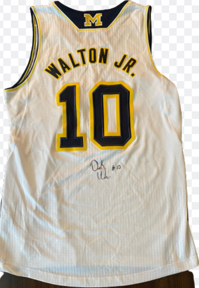 Derrick Walton Jr. Michigan Basketball 1/10/2015 Signed Game Worn Jersey