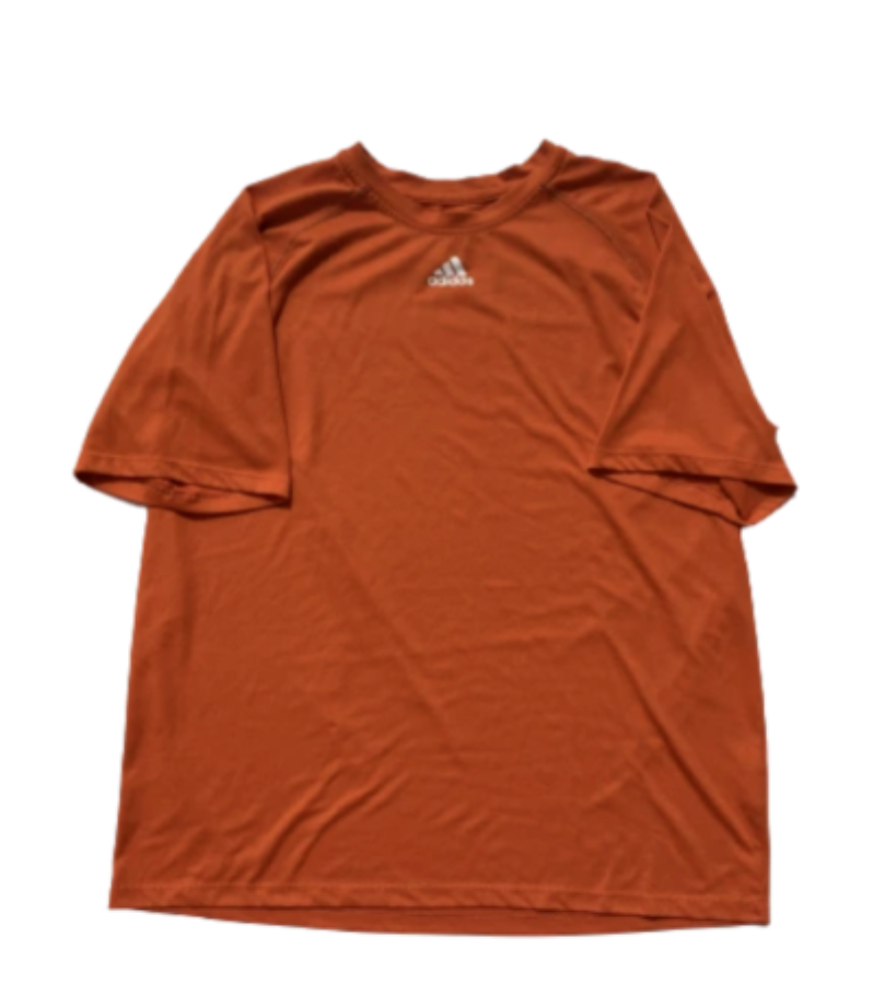 Chris McMahon Miami Game Worn Baseball Cleats (Size 11.5) & Orange Adidas Workout Shirt
